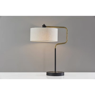 Jacob Table Lamp Black/Brass - Adesso 4 Jacob Table Lamp Black/Brass - Adesso - Image 2
