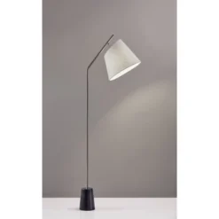 Adesso 38 58.5" Dempsey Collection Floor Lamp Medium Silver - Adesso