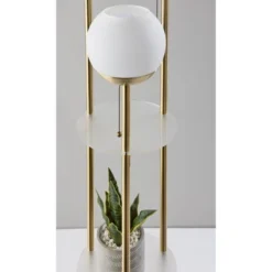 Bianca Shelf Floor Lamp Antique Brass - Adesso 11 Bianca Shelf Floor Lamp Antique Brass - Adesso -Adesso GUEST 95f24c96 16c0 4446 bf25 e8923be756d4