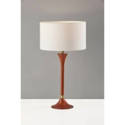 Rebecca Table Lamp Walnut Rubberwood With Antique Brass Accent - Adesso 10 Rebecca Table Lamp Walnut Rubberwood With Antique Brass Accent - Adesso -Adesso GUEST 974c36ee a7c8 47eb 90a5 6d329d5ddbff