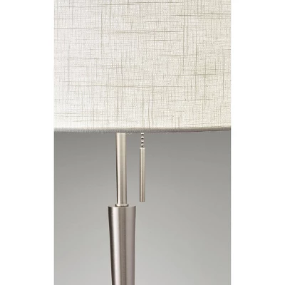 22" Hayworth Collection Table Lamp Silver - Adesso 4 22" Hayworth Collection Table Lamp Silver - Adesso - Image 2