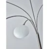 86" Luna Arc Lamp (Includes Light Bulb) Silver - Adesso 2 86" Luna Arc Lamp (Includes Light Bulb) Silver - Adesso -Adesso GUEST 9c698256 3967 4c08 9d22 56ef8760e7e1