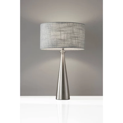 Linda Table Lamp Brushed Steel - Adesso 5 Linda Table Lamp Brushed Steel - Adesso - Image 3