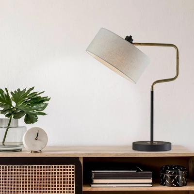 Jacob Table Lamp Black/Brass - Adesso 3 Jacob Table Lamp Black/Brass - Adesso