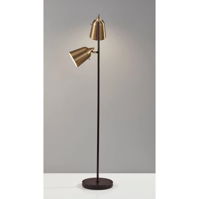 57.5" Malcolm Floor Lamp Black - Adesso 5 57.5" Malcolm Floor Lamp Black - Adesso - Image 3