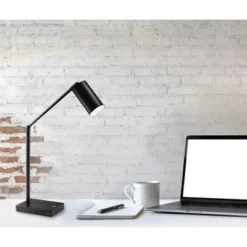 15.5" X 32.5" Colby Desk Lamp (Includes LED Light Bulb) Black - Adesso 23 15.5" X 32.5" Colby Desk Lamp (Includes LED Light Bulb) Black - Adesso -Adesso GUEST a2c6f5e6 728c 4f64 803a 4b87d1f2bf1b