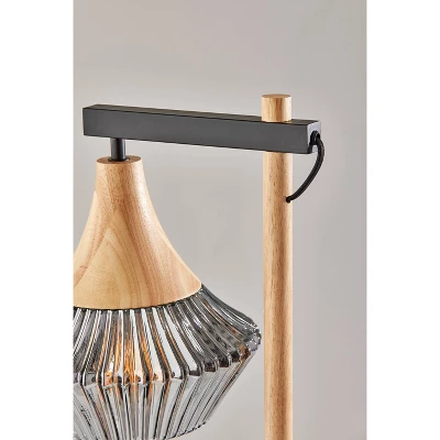 Elsie Natural Wood Table Lamp Black - Adesso 5 Elsie Natural Wood Table Lamp Black - Adesso - Image 3