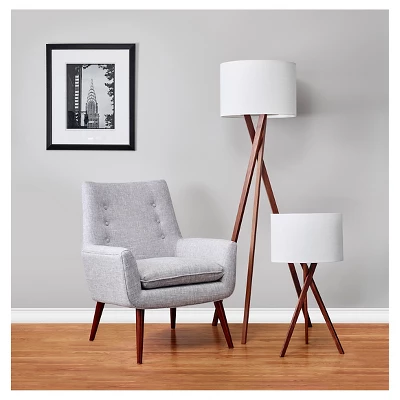 29.5" Brooklyn Table Lamp Brown - Adesso 3 29.5" Brooklyn Table Lamp Brown - Adesso