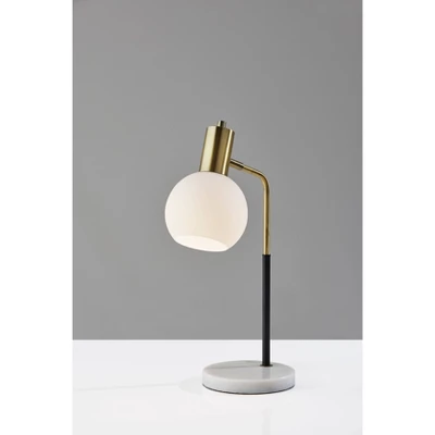Corbin Desk Lamp Antique Brass Black - Adesso 9 Corbin Desk Lamp Antique Brass Black - Adesso - Image 7