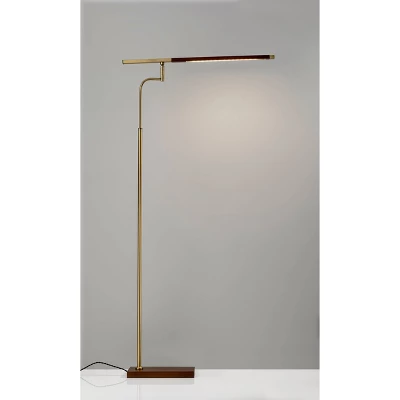 50.5" X 62.5" 3-way Barrett Floor Lamp (Includes LED Light Bulb) Brass - Adesso 5 50.5" X 62.5" 3-way Barrett Floor Lamp (Includes LED Light Bulb) Brass - Adesso - Image 3