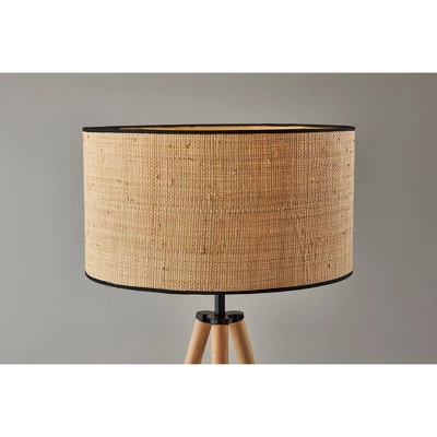 Jackson Floor Lamp Natural Wood - Adesso 5 Jackson Floor Lamp Natural Wood - Adesso - Image 3