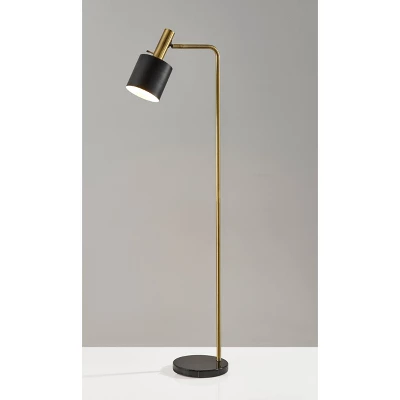 61" Emmett Floor Lamp Black - Adesso 4 61" Emmett Floor Lamp Black - Adesso - Image 2