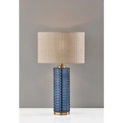 Glass Delilah Table Lamp Antique Brass/Blue - Adesso 7 Glass Delilah Table Lamp Antique Brass/Blue - Adesso -Adesso GUEST ae642518 aba7 4378 aa51 2dd4bdb6a7e7