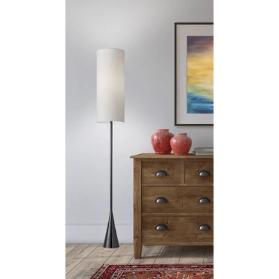 Bella Floor Lamp Black Nickel - Adesso 3 Bella Floor Lamp Black Nickel - Adesso