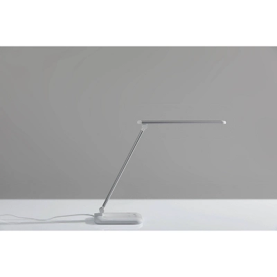 16.25" Lennox Multi-Function Desk Lamp (Includes LED Light Bulb) White - Adesso 5 16.25" Lennox Multi-Function Desk Lamp (Includes LED Light Bulb) White - Adesso - Image 3