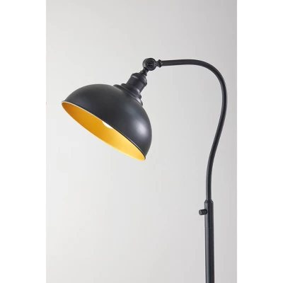 Wallace Floor Lamp Black - Adesso 4 Wallace Floor Lamp Black - Adesso - Image 2