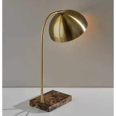 Paxton Desk Lamp Antique Brass - Adesso 4 Paxton Desk Lamp Antique Brass - Adesso - Image 2