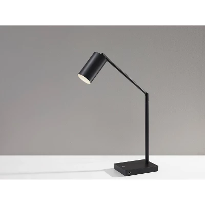 15.5" X 32.5" Colby Desk Lamp (Includes LED Light Bulb) Black - Adesso 3 15.5" X 32.5" Colby Desk Lamp (Includes LED Light Bulb) Black - Adesso