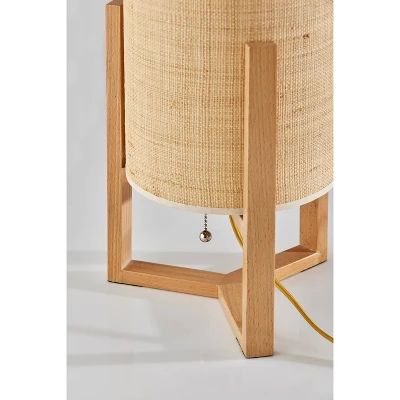 Quinn Table Lantern Natural Wood - Adesso 4 Quinn Table Lantern Natural Wood - Adesso - Image 2