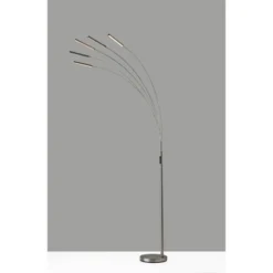 Zodiac Arc Lamp (Includes LED Light Bulb) Silver - Adesso 9 Zodiac Arc Lamp (Includes LED Light Bulb) Silver - Adesso -Adesso GUEST b653dfa1 2850 4e48 bb68 65198b9fa95c