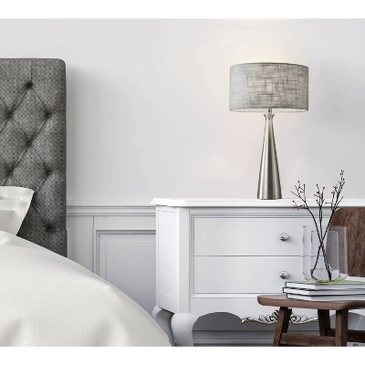 Linda Table Lamp Brushed Steel - Adesso 4 Linda Table Lamp Brushed Steel - Adesso - Image 2
