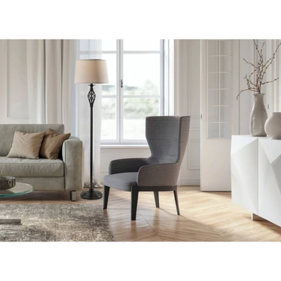 Raymond Floor Lamp Black - Adesso 4 Raymond Floor Lamp Black - Adesso - Image 2