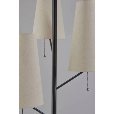 Daniel Floor Lamp Black - Adesso 4 Daniel Floor Lamp Black - Adesso - Image 2