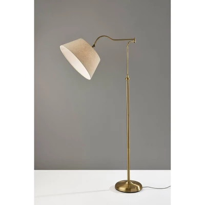 Rodeo Floor Lamp Antique Brass - Adesso 3 Rodeo Floor Lamp Antique Brass - Adesso