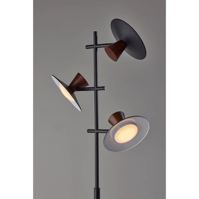 Elmore Tree Lamp With Smart Switch Black (Includes LED Light Bulb) - Adesso 7 Elmore Tree Lamp With Smart Switch Black (Includes LED Light Bulb) - Adesso - Image 5