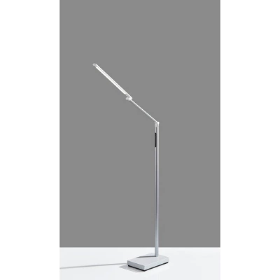 Lennox Floor Lamp (Includes LED Light Bulb) White - Adesso 3 Lennox Floor Lamp (Includes LED Light Bulb) White - Adesso