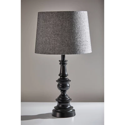 (Set Of 3) Chandler Lamp Set Black - Adesso 6 (Set Of 3) Chandler Lamp Set Black - Adesso - Image 4