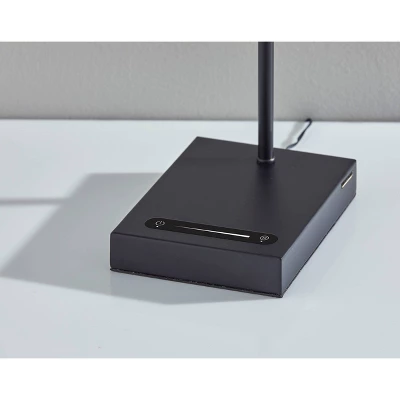Lucas Desk Lamp (Includes LED Light Bulb) Black - Adesso 8 Lucas Desk Lamp (Includes LED Light Bulb) Black - Adesso - Image 6
