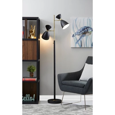 Oscar Tree Lamp Black - Adesso 3 Oscar Tree Lamp Black - Adesso