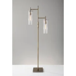 Dalton Floor Lamp (Includes Light Bulb) Brass - Adesso 6 Dalton Floor Lamp (Includes Light Bulb) Brass - Adesso -Adesso GUEST ceff4acd 5d6a 45ea 83cf 73a6807aa30f