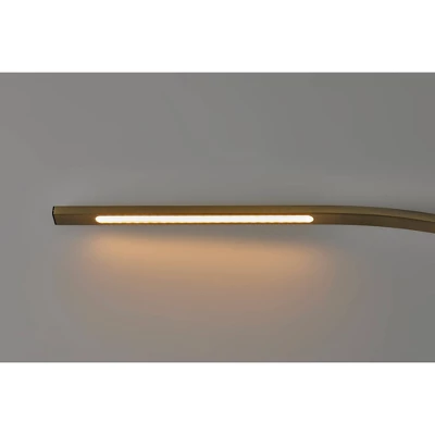 Sonic Arc Floor Lamp With Smart Switch Antique Brass (Includes LED Light Bulb) - Adesso 7 Sonic Arc Floor Lamp With Smart Switch Antique Brass (Includes LED Light Bulb) - Adesso - Image 5