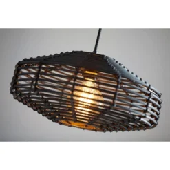 7" Kingston Pendant Ceiling Light Black - Adesso 11 7" Kingston Pendant Ceiling Light Black - Adesso -Adesso GUEST d29f6cb8 adb4 46ef 909d 962ed223dd0a
