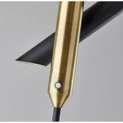 LED Vega Torchiere Black/Brass (Includes LED Light Bulb) - Adesso 14 LED Vega Torchiere Black/Brass (Includes LED Light Bulb) - Adesso -Adesso GUEST d39dbc3d 6b54 4c92 9493 4be59189a644