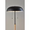 Everett Floor Lamp Natural Wood And Black - Adesso -Adesso GUEST d4526295 0495 46f5 8e0d 177dc4108347