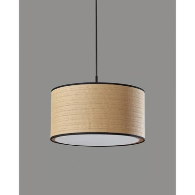 Harvest Large Pendant Black - Adesso 5 Harvest Large Pendant Black - Adesso - Image 3