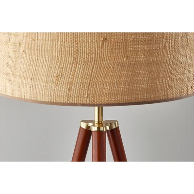 Jackson Floor Lamp Walnut Wood - Adesso 5 Jackson Floor Lamp Walnut Wood - Adesso - Image 3
