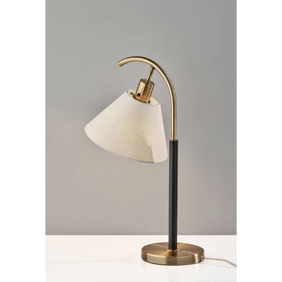 Jerome Table Lamp Black/Antique Brass - Adesso 4 Jerome Table Lamp Black/Antique Brass - Adesso - Image 2
