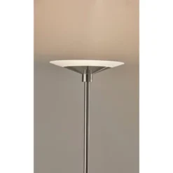 Solar Torchiere (Includes LED Light Bulb) Silver - Adesso 10 Solar Torchiere (Includes LED Light Bulb) Silver - Adesso -Adesso GUEST da105d81 863b 498e 92c3 a3e38f641f2f