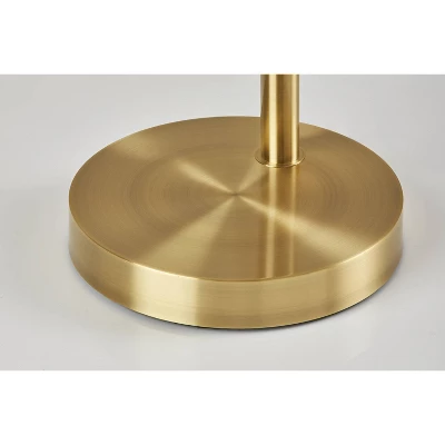 Bowery 3 Arm Arc Lamp Antique Brass - Adesso 6 Bowery 3 Arm Arc Lamp Antique Brass - Adesso - Image 4
