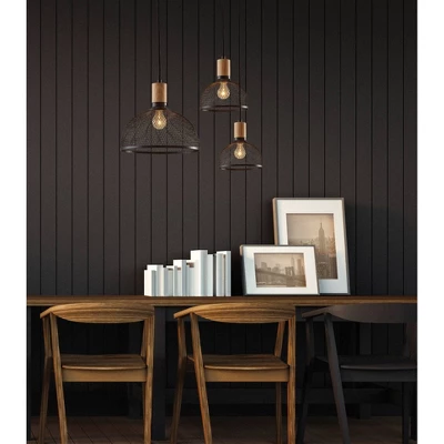 Large Dale Pendant Black - Adesso 4 Large Dale Pendant Black - Adesso - Image 2