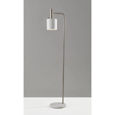 61" Emmett Floor Lamp White - Adesso 3 61" Emmett Floor Lamp White - Adesso