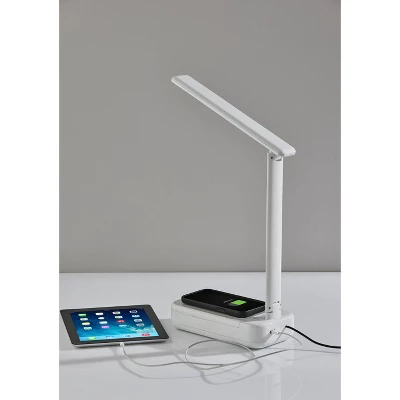 UV-C Sanitizing Table Lamp With Wireless Charging And Smart Switch White (Includes LED Light Bulb) - Adesso 6 UV-C Sanitizing Table Lamp With Wireless Charging And Smart Switch White (Includes LED Light Bulb) - Adesso - Image 4