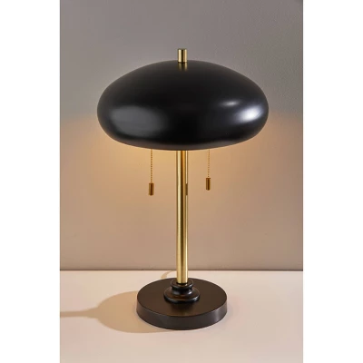 Cap Table Lamp Black - Adesso 5 Cap Table Lamp Black - Adesso - Image 3