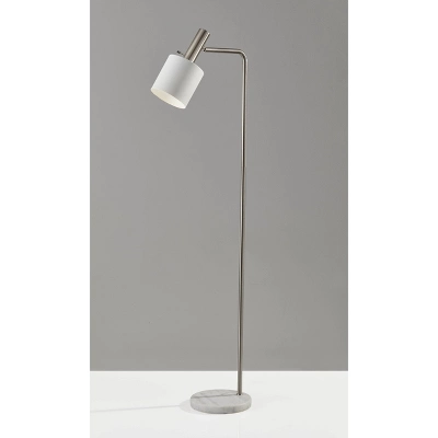 61" Emmett Floor Lamp White - Adesso 4 61" Emmett Floor Lamp White - Adesso - Image 2