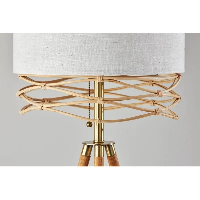 Melanie Floor Lamp Natural - Adesso 3 Melanie Floor Lamp Natural - Adesso