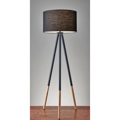 60.25" 3-way Louise Floor Lamp Black - Adesso 4 60.25" 3-way Louise Floor Lamp Black - Adesso - Image 2